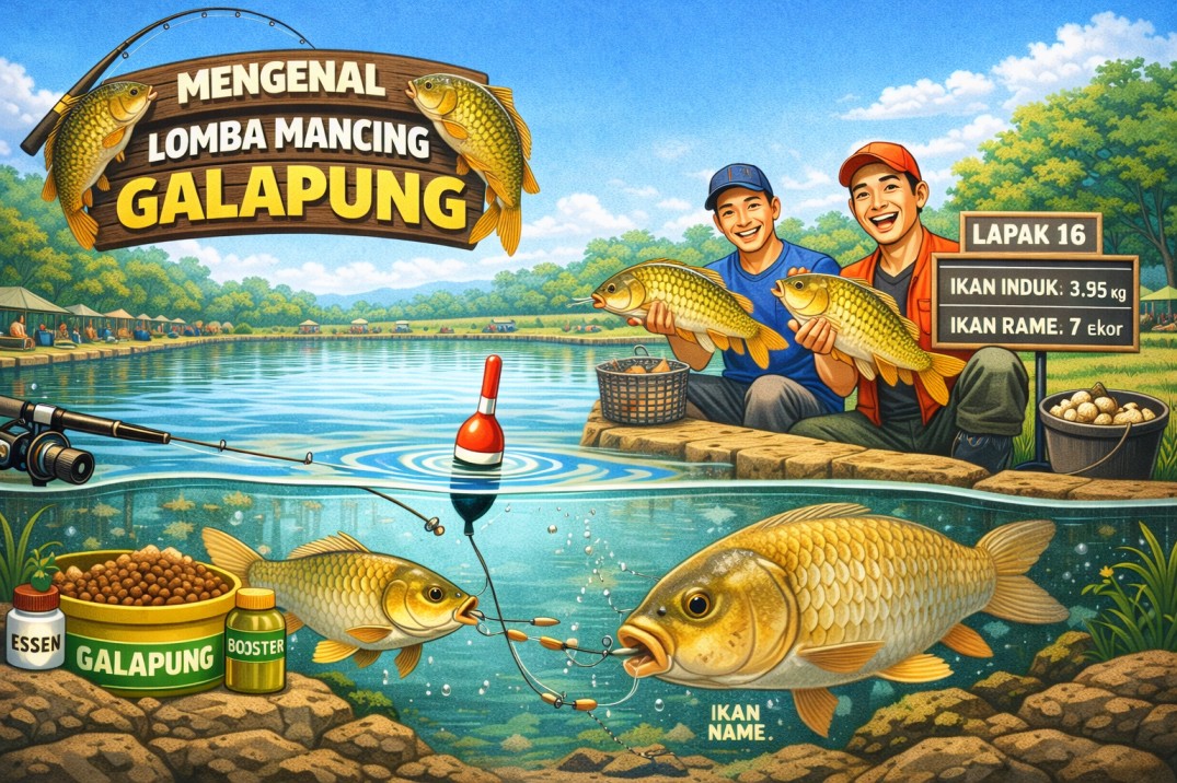 lomba mancing galapung ikan mas