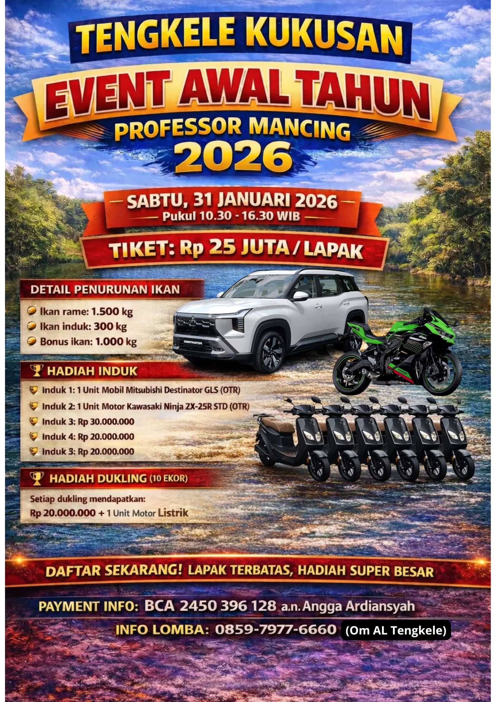 Dua Raja, Satu Sejarah, Total Hadiah Hampir 2 Milyar Rupiah